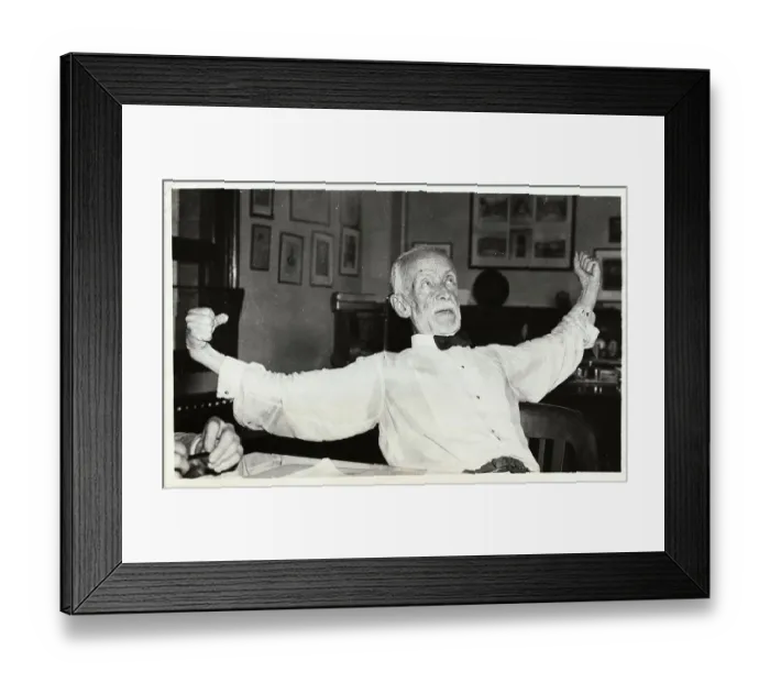 Framed Print : August Heckscher Stretching His Arms Framed Print : August Heckscher Stretching His Arms