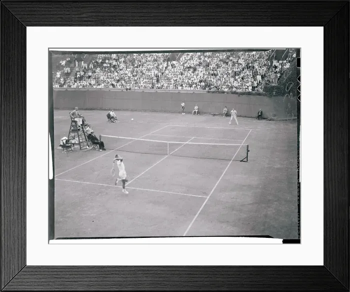 Framed Print : Tennis Players on Court Framed Print : Tennis Players on Court
