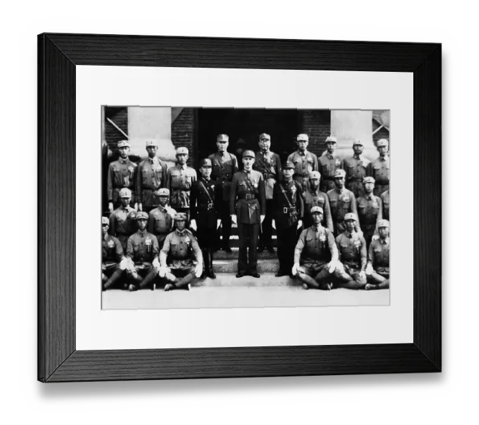 Framed Print : Student Corps Stands At Attn. W / Chiang K Framed Print : Student Corps Stands At Attn. W / Chiang K