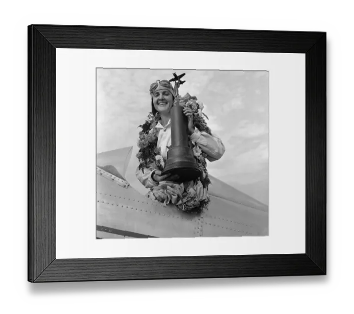 Framed Print : Winner of Amelia Earhart Memorial Trophy Gladys O'Donnell Framed Print : Winner of Amelia Earhart Memorial Trophy Gladys O'Donnell