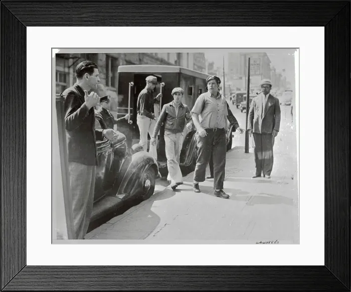 Framed Print : AFL Union Members Entering Police Headquarters Framed Print : AFL Union Members Entering Police Headquarters