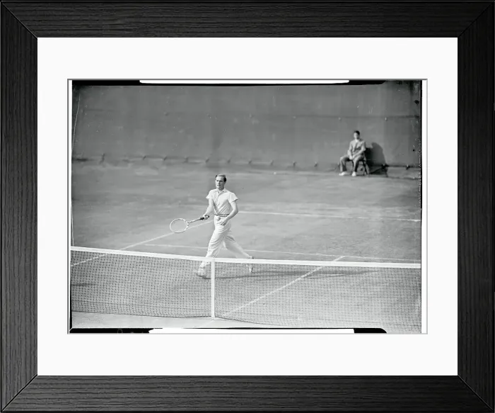Framed Print : Von Cramm Playing Tennis Framed Print : Von Cramm Playing Tennis