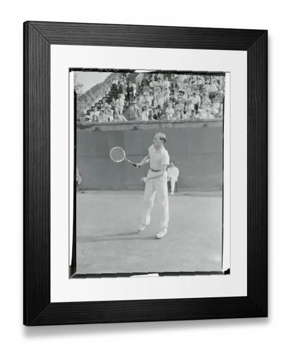 Framed Print : Von Cramm Playing Tennis Framed Print : Von Cramm Playing Tennis