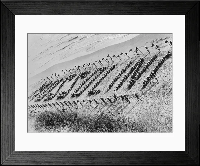 Framed Print : Children Spelling out Mussolini's Name Framed Print : Children Spelling out Mussolini's Name