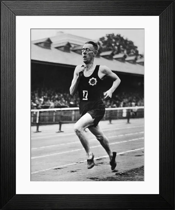 Framed Print : Sydney Wooderson Finishing a Record Breaking Mile Run Framed Print : Sydney Wooderson Finishing a Record Breaking Mile Run