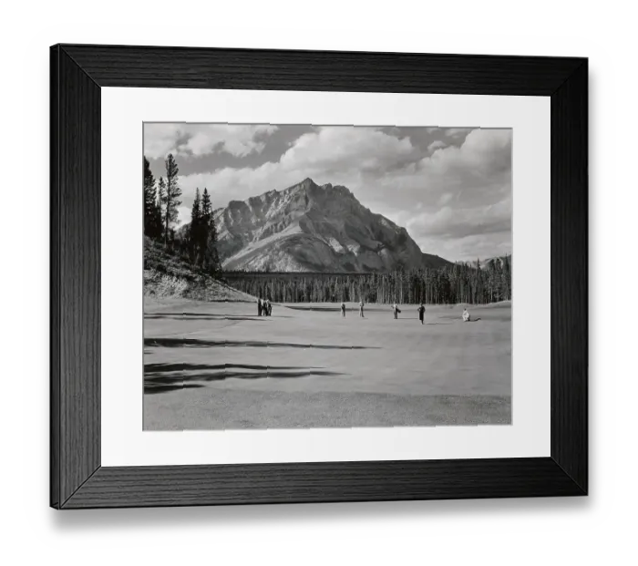 Framed Print : Second Hole of Banff Springs Hotel Golf Course Framed Print : Second Hole of Banff Springs Hotel Golf Course