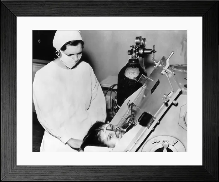 Framed Print : Fighting death in Denver's only Iron Lung