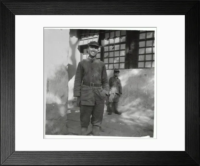 Framed Print : Communist Officers Standing in Street Framed Print : Communist Officers Standing in Street