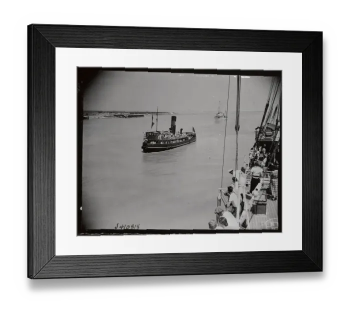 Framed Print : Military Vessels Sailing at Sea