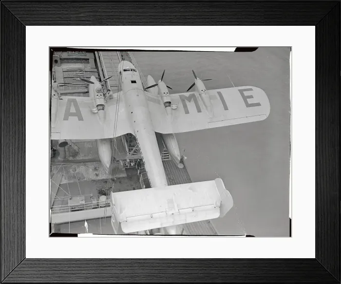 Framed Print : German Seaplane on Board Ship Framed Print : German Seaplane on Board Ship