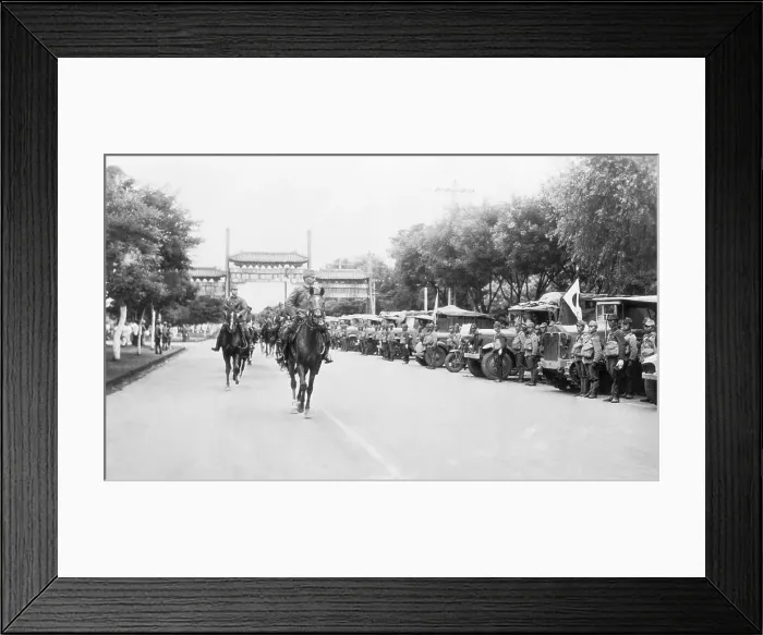 Framed Print : Parade Of Japanese Forces Enter Peiping