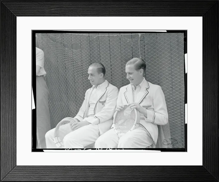 Framed Print : Tennis Players Before their Match Framed Print : Tennis Players Before their Match