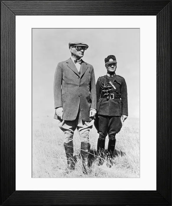 Framed Print : Ataturk Conducting Maneuvers Framed Print : Ataturk Conducting Maneuvers