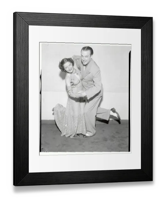 Framed Print : Dancers Demonstrating Popular New Dance Framed Print : Dancers Demonstrating Popular New Dance