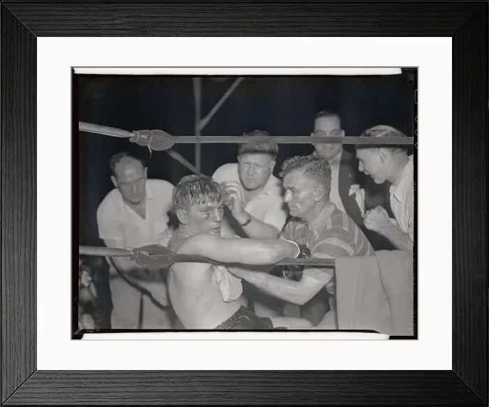 Framed Print : Tom Farr Being Treated After Bout by His Seconds Framed Print : Tom Farr Being Treated After Bout by His Seconds