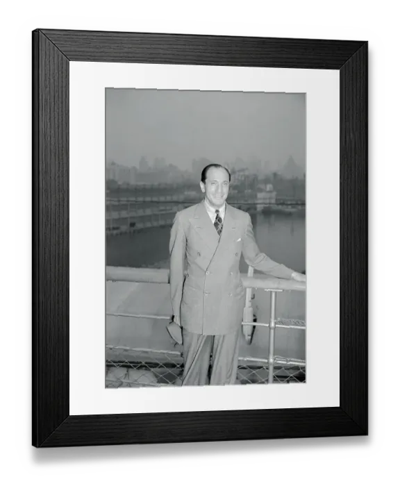 Framed Print : Arthur Bulova Aboard S.S. Normandie Framed Print : Arthur Bulova Aboard S.S. Normandie
