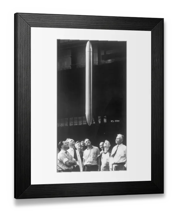 Framed Print : Workers Examining Time Capsule Framed Print : Workers Examining Time Capsule