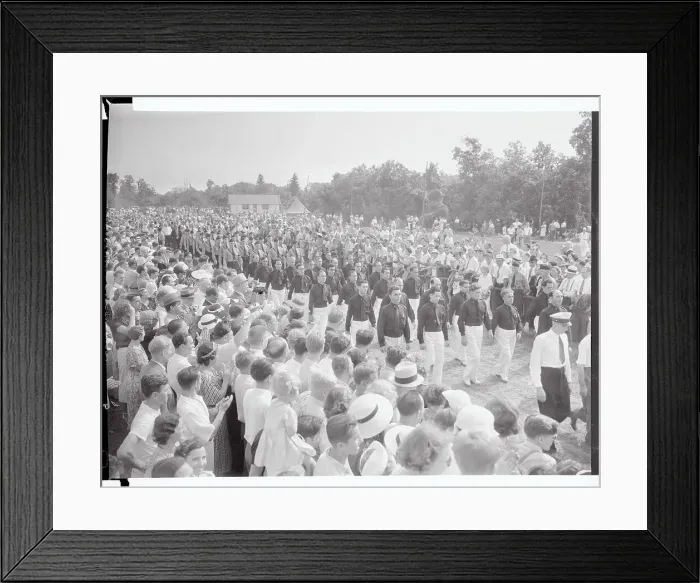 Framed Print : Delegation Of Italian Fascists Parading Framed Print : Delegation Of Italian Fascists Parading
