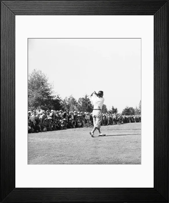Framed Print : Golfer Johnny Goodman Swings in Tourney Framed Print : Golfer Johnny Goodman Swings in Tourney