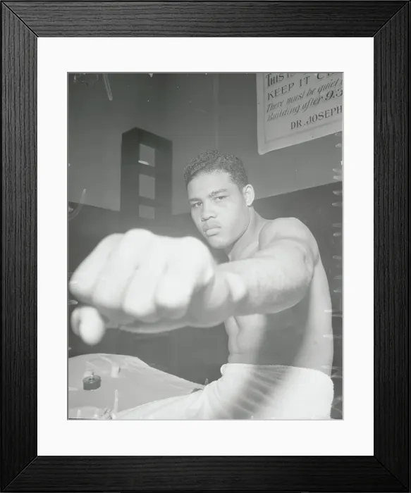 Framed Print : Portrait of Joe Louis