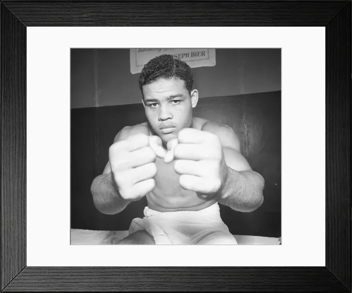 Framed Print : Joe Louis And His Fists Framed Print : Joe Louis And His Fists