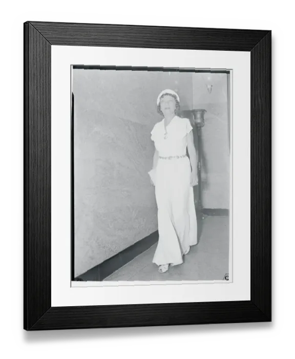 Framed Print : Thyra Samter Winslow Attending Premiere Framed Print : Thyra Samter Winslow Attending Premiere