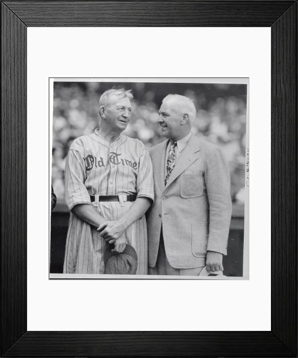 Framed Print : Baseball Reunion with Cy Young and Tris Speaker