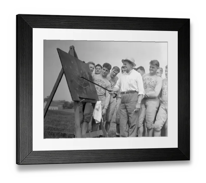 Framed Print : Glenn Pop Warner Coaching Football Team Framed Print : Glenn Pop Warner Coaching Football Team