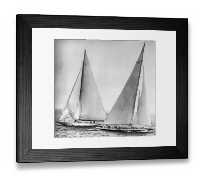 Framed Print : Yachts in America's Cup