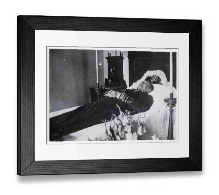Framed Print : Guglielmo Marconi on His Death Bed