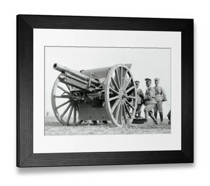 Framed Print : Modern Field Gun Framed Print : Modern Field Gun