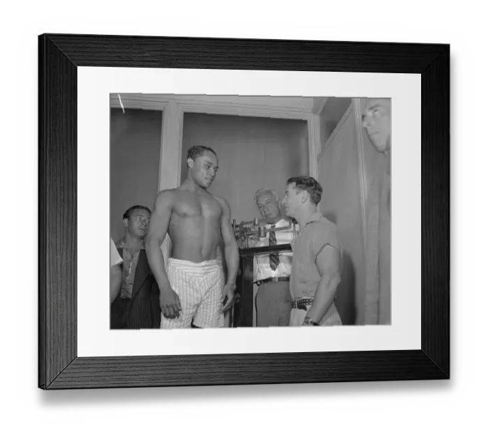 Framed Print : Henry Armstrong Being Weighed Framed Print : Henry Armstrong Being Weighed
