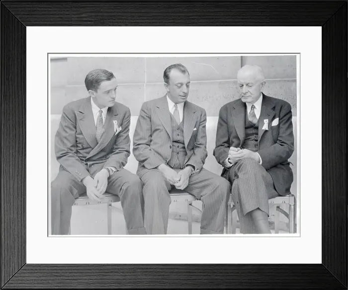 Framed Print : Thomas Watson and Others Sitting in Photograph Framed Print : Thomas Watson and Others Sitting in Photograph