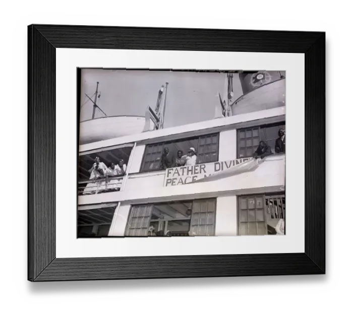 Framed Print : Father Divine at Outing for Followers