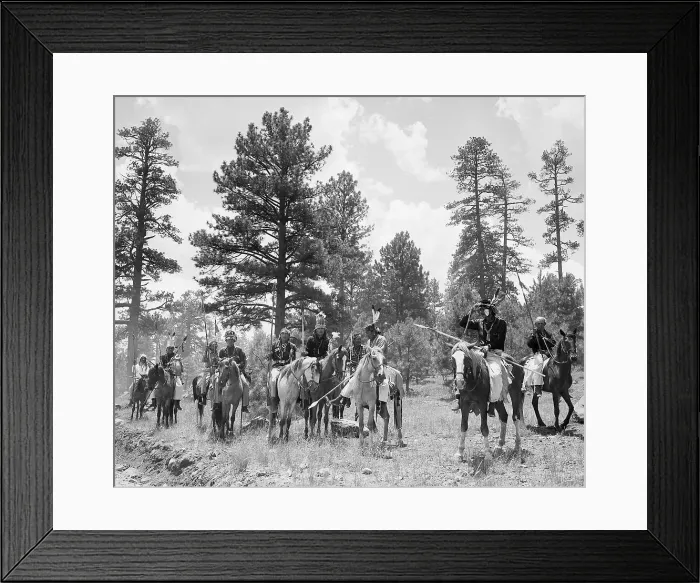 Framed Print : Navajo Warriors in Fighting Gear Framed Print : Navajo Warriors in Fighting Gear