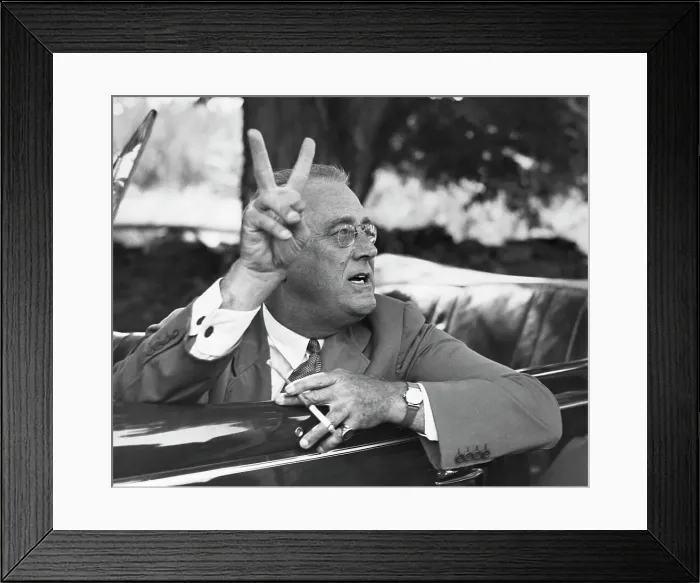 Framed Print : Franklin Roosevelt Talking to Reporters Framed Print : Franklin Roosevelt Talking to Reporters