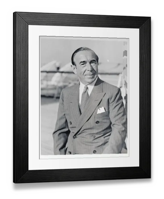 Framed Print : Portrait of Lee Shubert Sitting Framed Print : Portrait of Lee Shubert Sitting