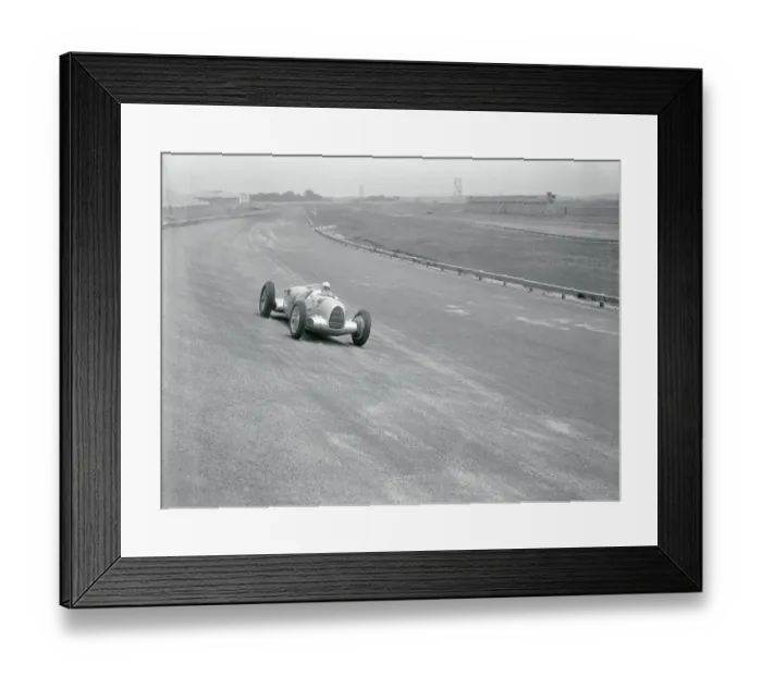 Framed Print : Bernd Rosemeyer Driving His Race Car Framed Print : Bernd Rosemeyer Driving His Race Car