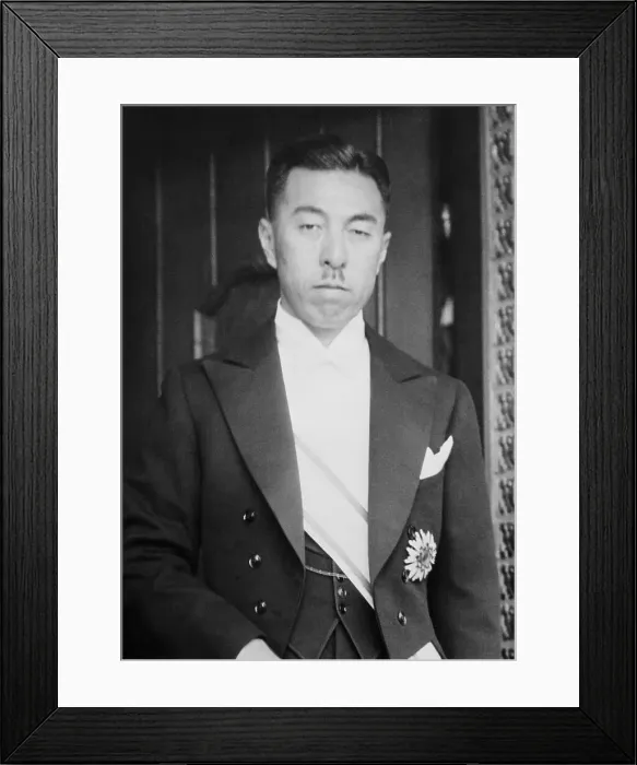 Framed Print : Portrait of Prince Fumimaro Konoye Framed Print : Portrait of Prince Fumimaro Konoye