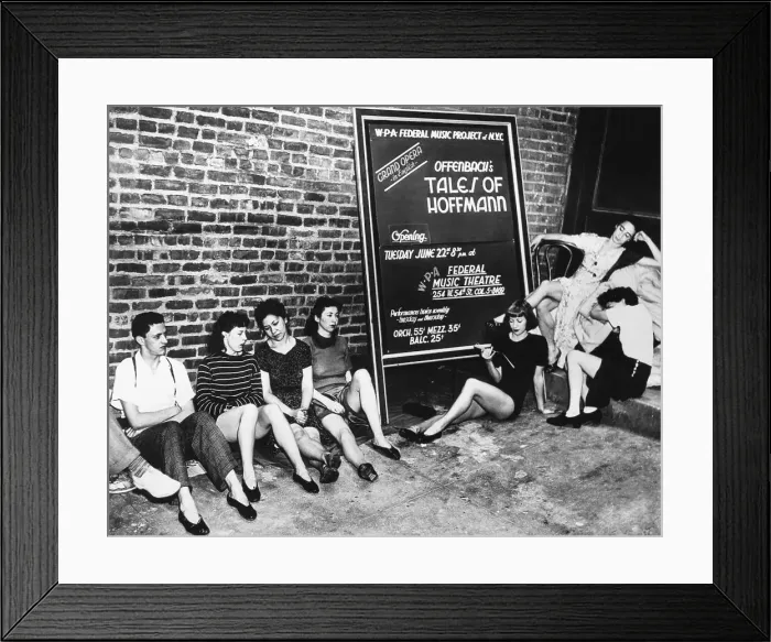 Framed Print : WPA Actor and Actresses in Sit-Down Strike Framed Print : WPA Actor and Actresses in Sit-Down Strike