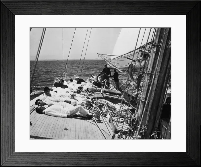 Framed Print : Harold S. Vanderbilt and Crew of Ranger Framed Print : Harold S. Vanderbilt and Crew of Ranger