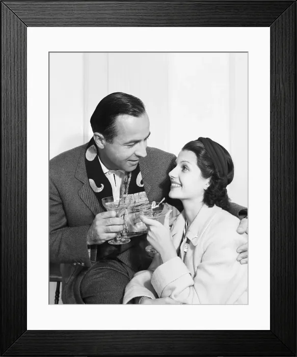 Framed Print : Rita Hayworth & Ed Judson Framed Print : Rita Hayworth & Ed Judson