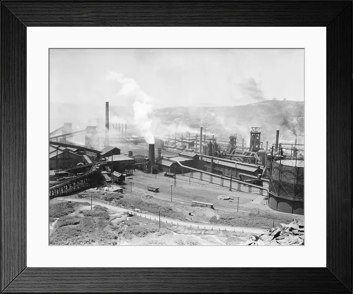 Framed Print : Bethlehem Steel Mill in Johnstown Framed Print : Bethlehem Steel Mill in Johnstown
