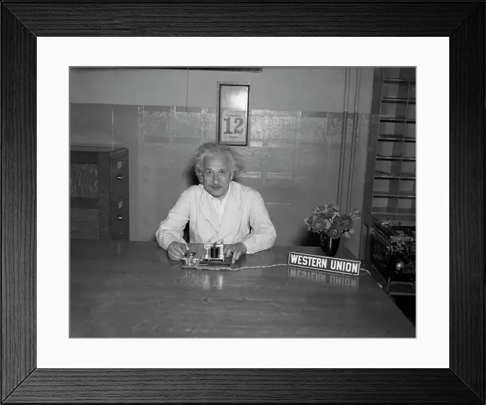 Framed Print : Albert Einstein Illuminating Dallas Fair by Telegraph Framed Print : Albert Einstein Illuminating Dallas Fair by Telegraph