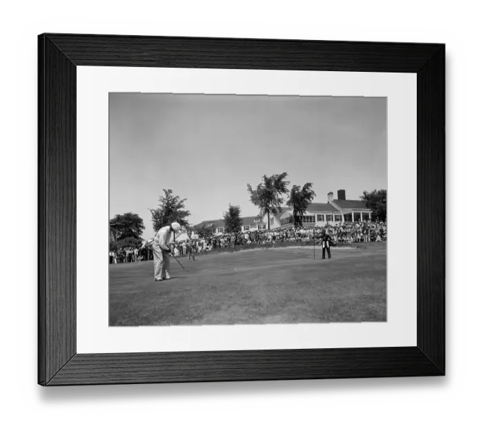 Framed Print : Sam Snead Putting Ball Framed Print : Sam Snead Putting Ball