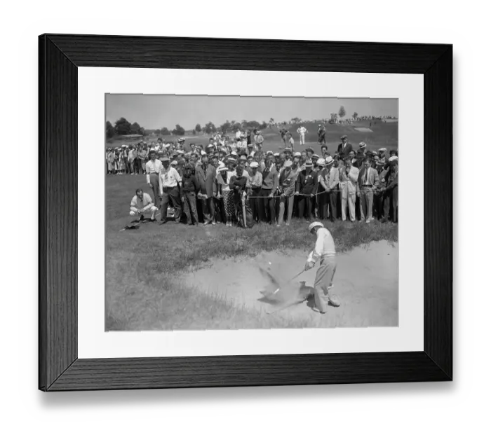 Framed Print : Gallery Watching Sam Snead Blast Out of Sand Trap Framed Print : Gallery Watching Sam Snead Blast Out of Sand Trap
