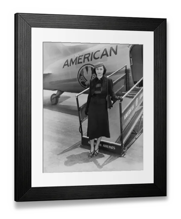 Framed Print : Dorothy Kilgallen Arriving in Los Angeles