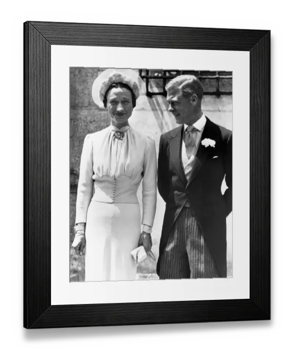 Framed Print : Marriage of the Duke and Duchess of Windsor
