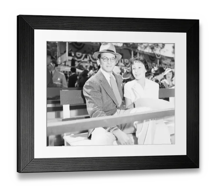 Framed Print : Clifford Odets and Luise Rainer Framed Print : Clifford Odets and Luise Rainer