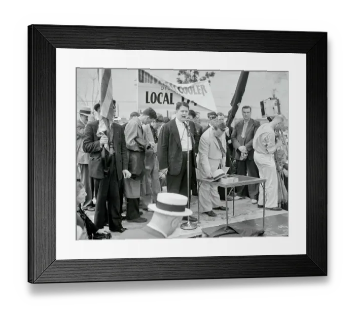 Framed Print : Richard Frankensteen Giving a Speech Framed Print : Richard Frankensteen Giving a Speech